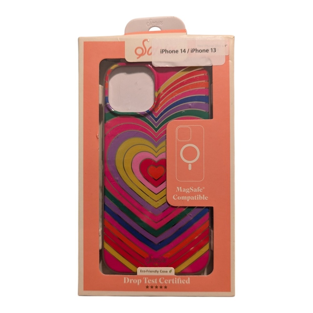 F5. Sonix MagSage Case For Apple‎ iPhone 14/iPhone 13 - Rainbow Hearts